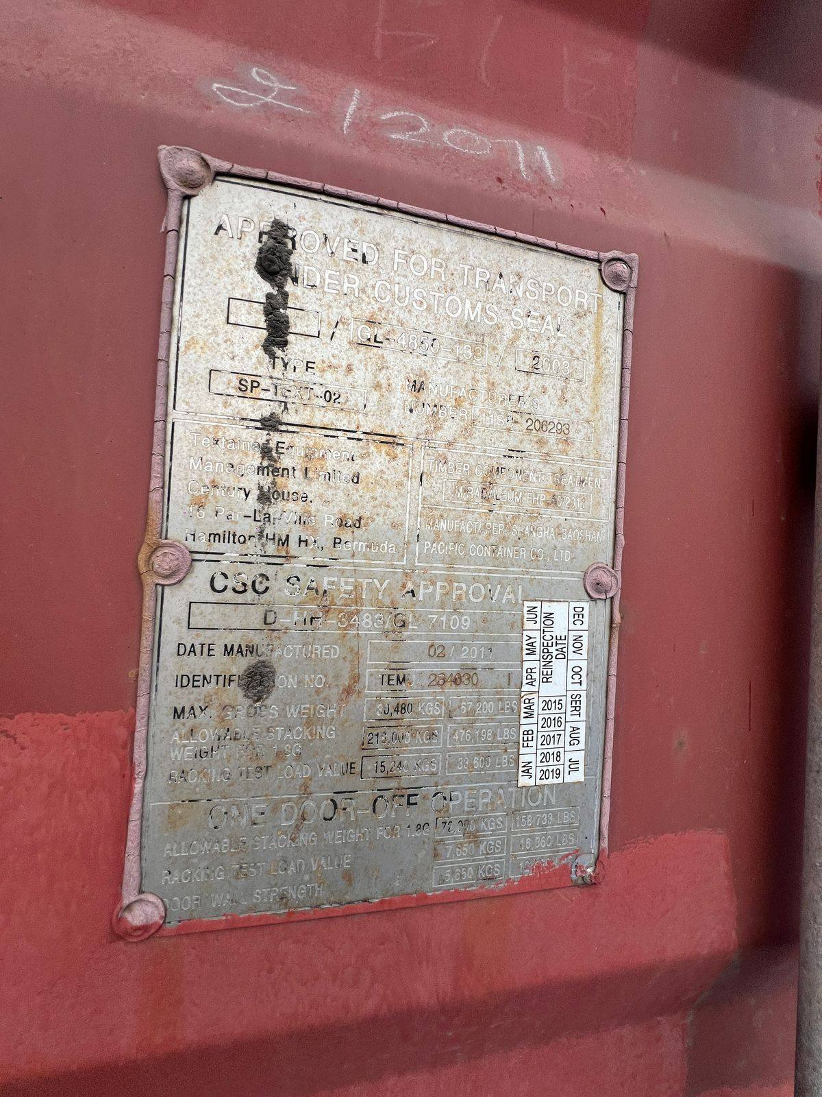 Морской контейнер TEMU2346301